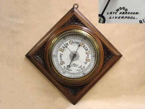 Victorian wall barometer