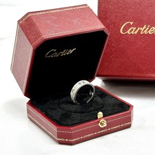 Cartier Signature Love Ring Box Red Travel Case Empty Box