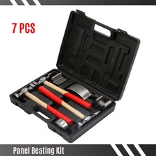 7pcs Auto Body Repair Tool Kit Craft Panel Beating Hammer and Dolly Set Hammer