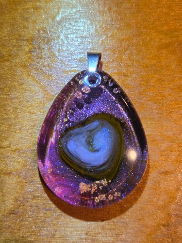 N121 handmade resin necklace - handmade,