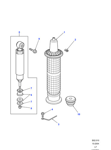 Land rover genuine nut - land,