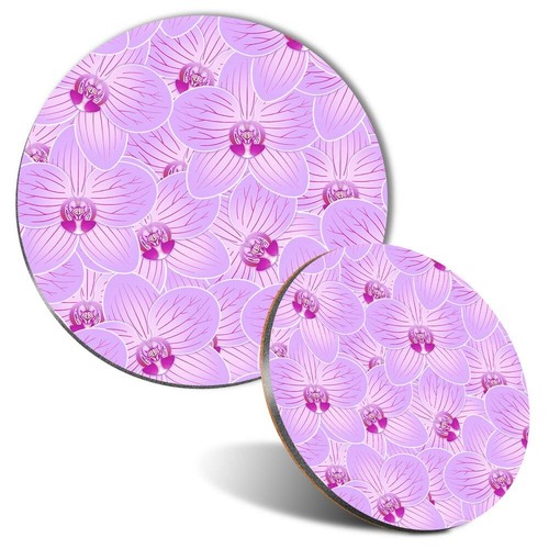 Mouse mat coaster - set, pink