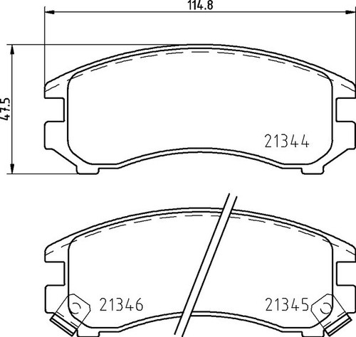Mintex front axle brake - brake, pad