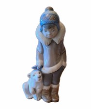 Lladro Eskimo Boy with Polar