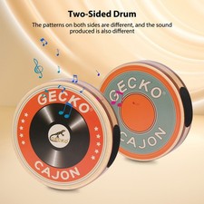 1-GECKO Cajon Wooden Drum Flat Hand Drum Single Board Percussion Instrument PPWD