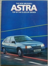 VAUXHALL ASTRA Mk 2 Inc GTE Car Sales Brochure Sept 1984 #V6005 GL SR L Estate