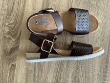 Skechers Bobs Dessert  Kiss Sunny Flair  Sandles Size UK 7 Chocolate 