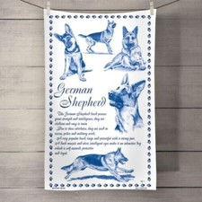 German Shepherd tea towel