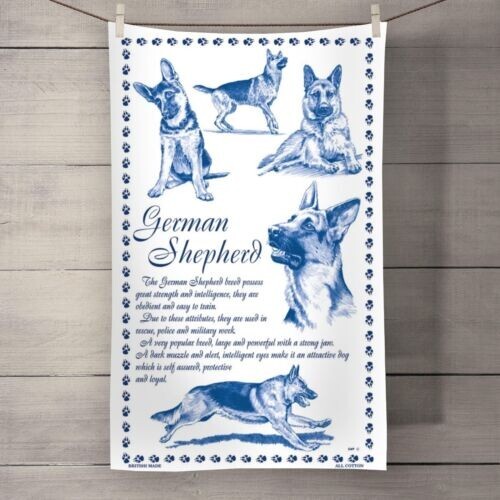 German shepherd tea - german, towel