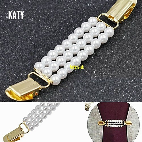 Rows white faux pearl - 3,