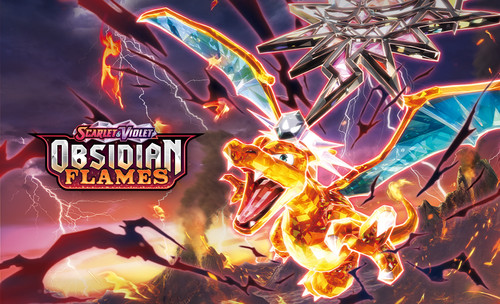 Obsidian flames set - obsidian, singles