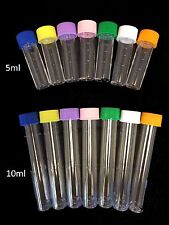 10ml plastic test tubes vials