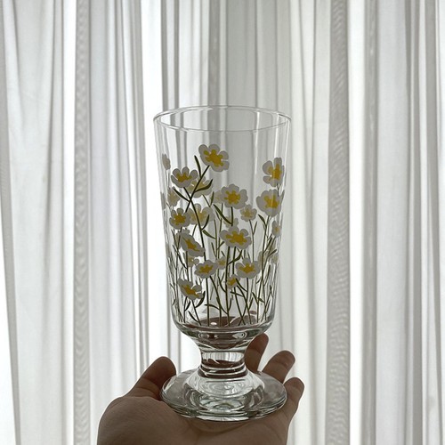 Daisy glasses drinking cups - glasses,