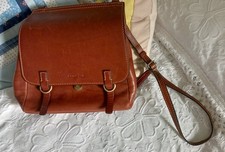 gianni conti brown leather bag with shoulder strap, pre-owned, good condtion.