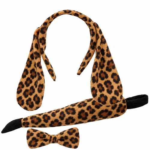 Leopard head set - &, tail