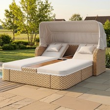 Garden rattan daybed seater - rattan,