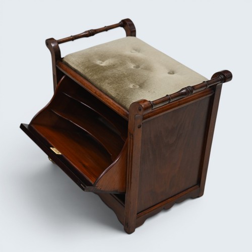 Antique edwardian piano stool - antique,