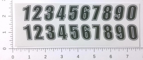 Vintage car number sheet - number,