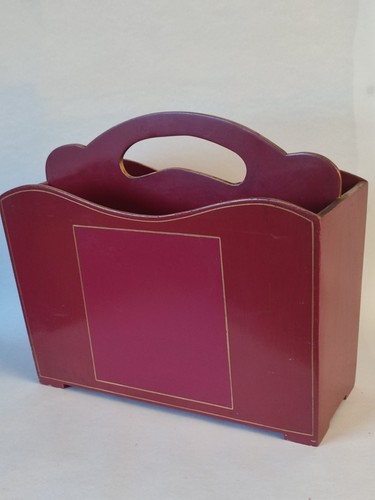 Vintage red lacquered with - vintage,