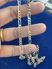 Solid 9 Ct Yellow Gold  Figaro Chain  UK Hallmarked