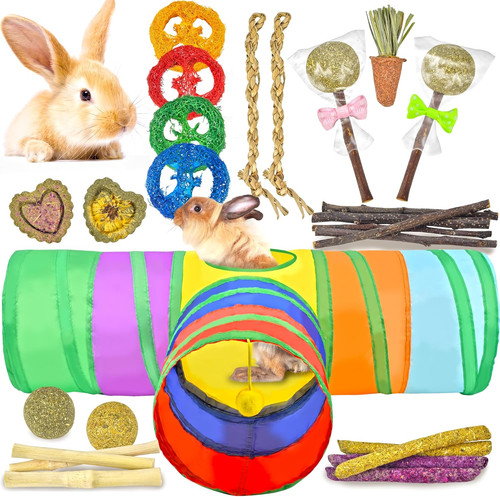 Natural rabbit toys - 26-in-1,