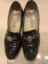 Charles David Vintage (1990's) Black Patent Leather Shoes Size 40.5 ?️
