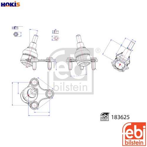 Ball joint 183625 for - ball,
