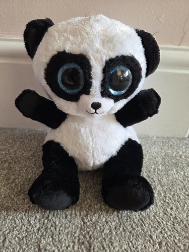 Cute black and white panda - black,