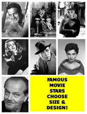FILM MOVIE STAR POSTERS - CHOOSE SIZE - FRAMED OPTIONS! AUDRY HEPBURN b