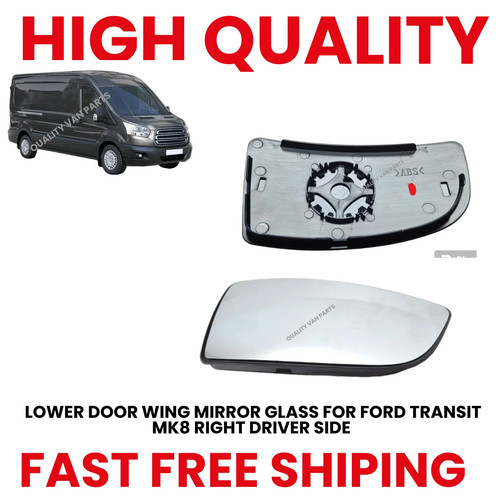 Lower door wing mirror glass - lower,