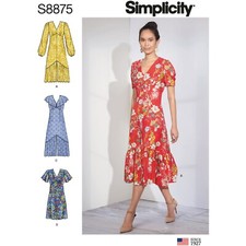 SIMPLICITY 8875 MISSES DRESSES