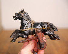 Antique CAST IRON HORSE DRAWN