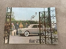 FIAT 2300 De Luxe Car Sales Brochure c1965.   No 2111. Uk Market