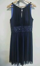 Womens Jessica Howard Navy Dress Sleeveless UK 12 Special Occasion Party