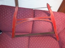 Antique Wood Buck Saw Barn Red