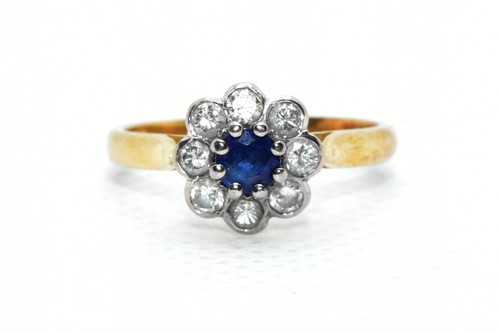 Vintage 18ct gold - vintage, sapphire