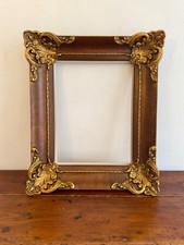 Antique Gold Rococo Frame, Ornate Gesso Picture Frame, for 12x15.75"