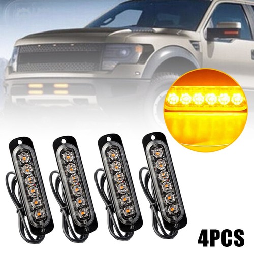 6led amber yellow side - 6led, amber/yellow