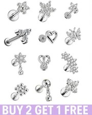 Tragus Earrings  flatback Stud