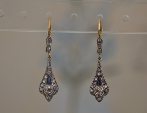 Antique art deco 18k - deco, gold