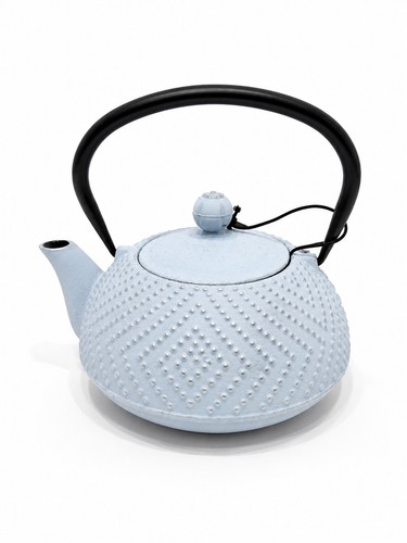 Cast iron teapot blue - iron,