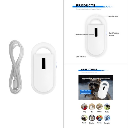 Pet microchip scanner emid - microchip,