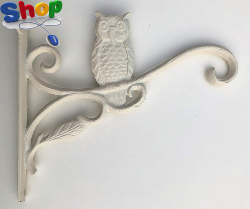 Cast iron ornate owl hanging - ornate,