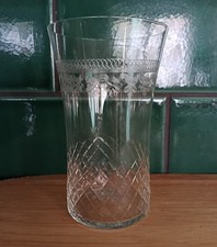 Antique Edwardian clear etched