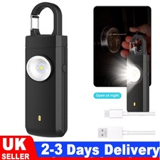 Personal Elderly Women Alarms Emergency SOS Personal Alarm Keychain 130dB W/ LED