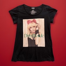 Hysteric Glamour x Courtney Love Graphic Print Black T-Shirt One Size Y2K