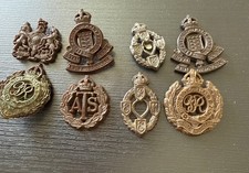 Job Lot Of Economy Cap Badges KC MISSING SOME FIXINGS/sliders Ect