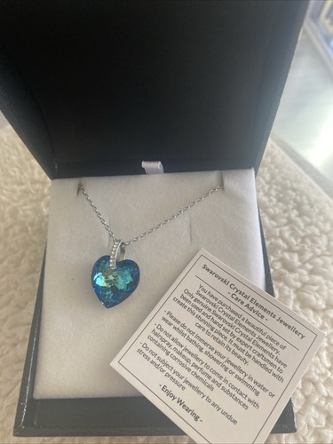 Swarovski crystal blue - swarovski, heart