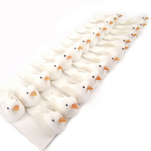 24x miniature white artificial - 24x,