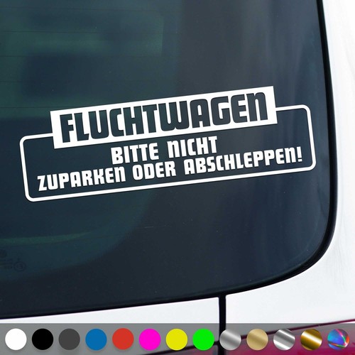 Escape car sticker please - sticker,